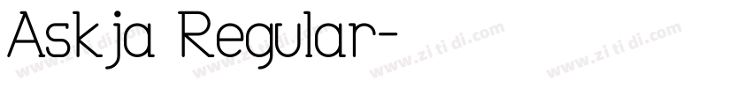 Askja Regular字体转换